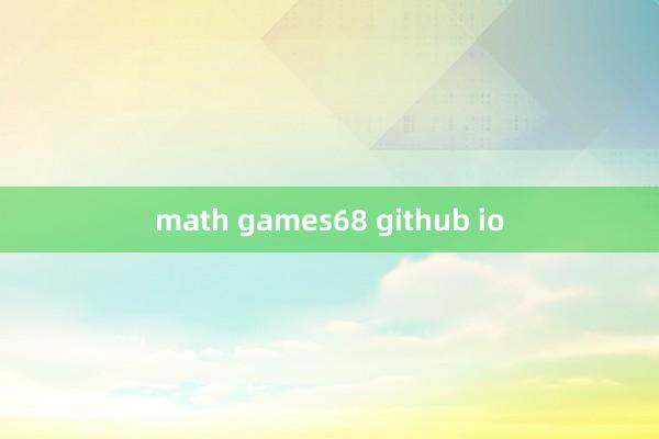 math games68 github io